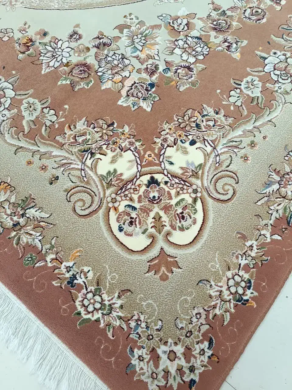 دو تخته فرش12متری گل برجسته|فرش|ایلام, |دیوار