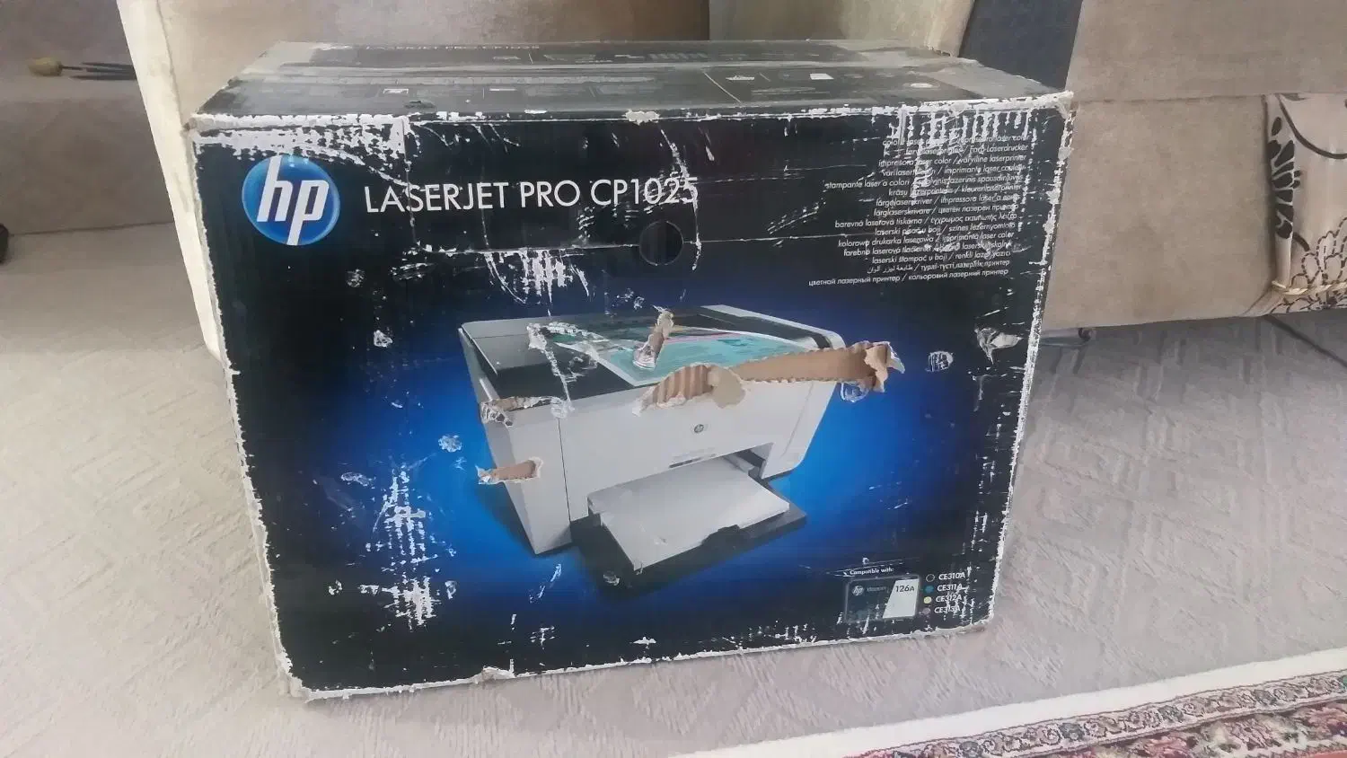 پرینتر لیزری رنگی hp 1025 مثل آک با کارکرد ۴۰ برگ|پرینتر، اسکنر، کپی، فکس|مرند, |دیوار