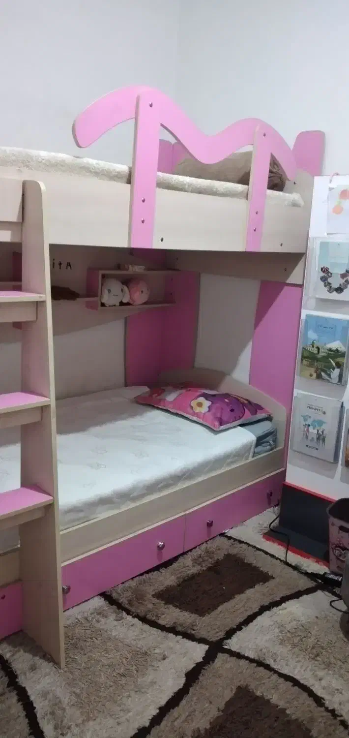 تخت خواب دوطبقه نوجوان|تخت و سرویس خواب|ملارد, |دیوار