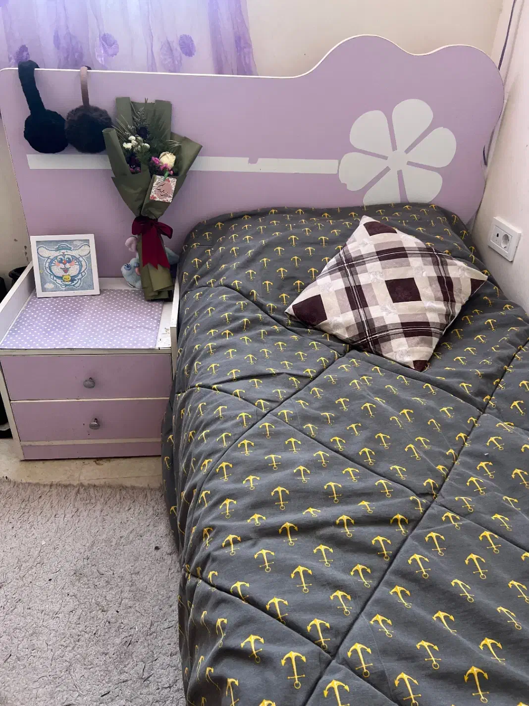 سرویس خواب یک نفره|تخت و سرویس خواب|سبزوار, شهرک اندیشه|دیوار