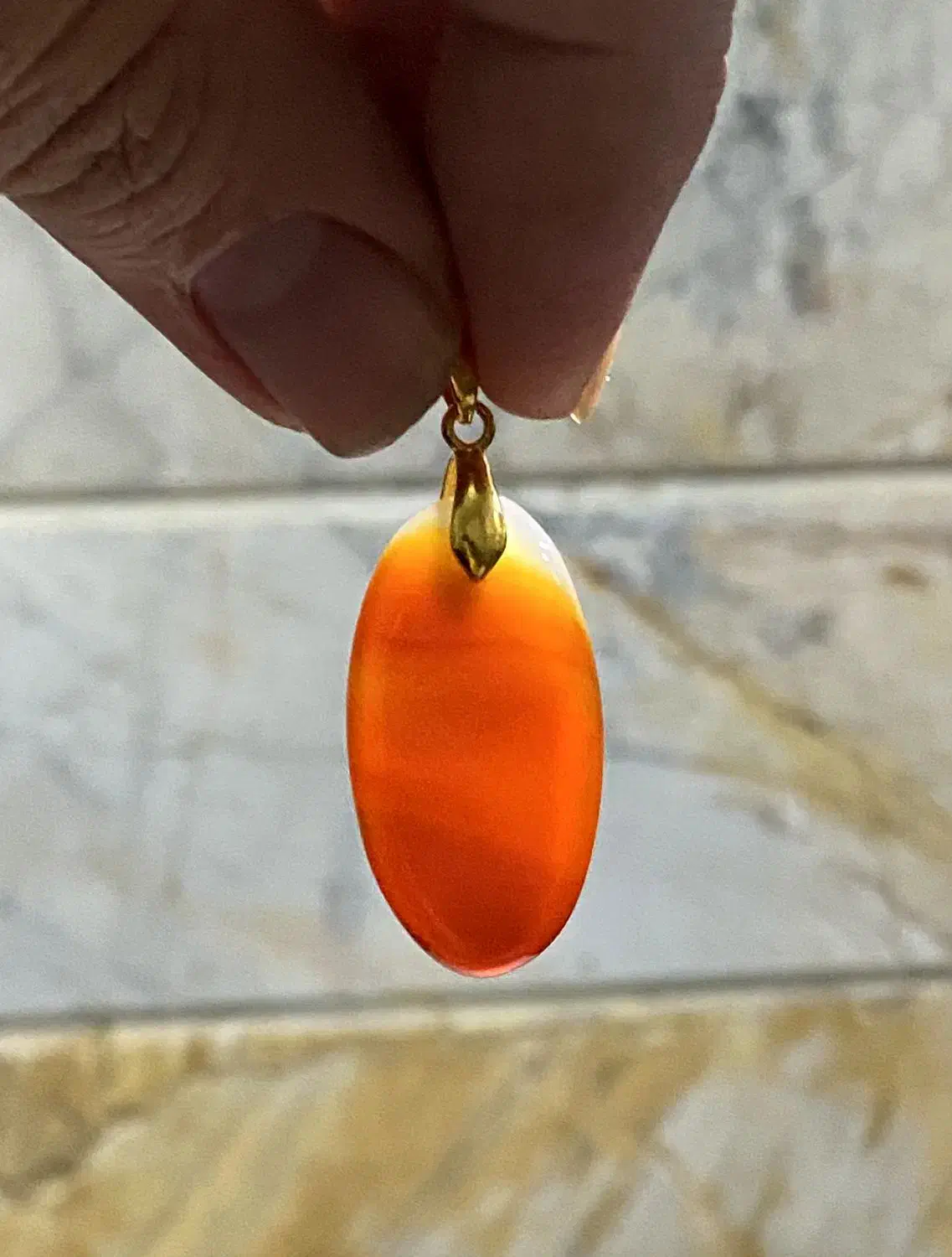 سنگ و نگین انگشتر آویز لابرادوریت تایگر عقیق|جواهرات|قم, شهرک امام حسین|دیوار