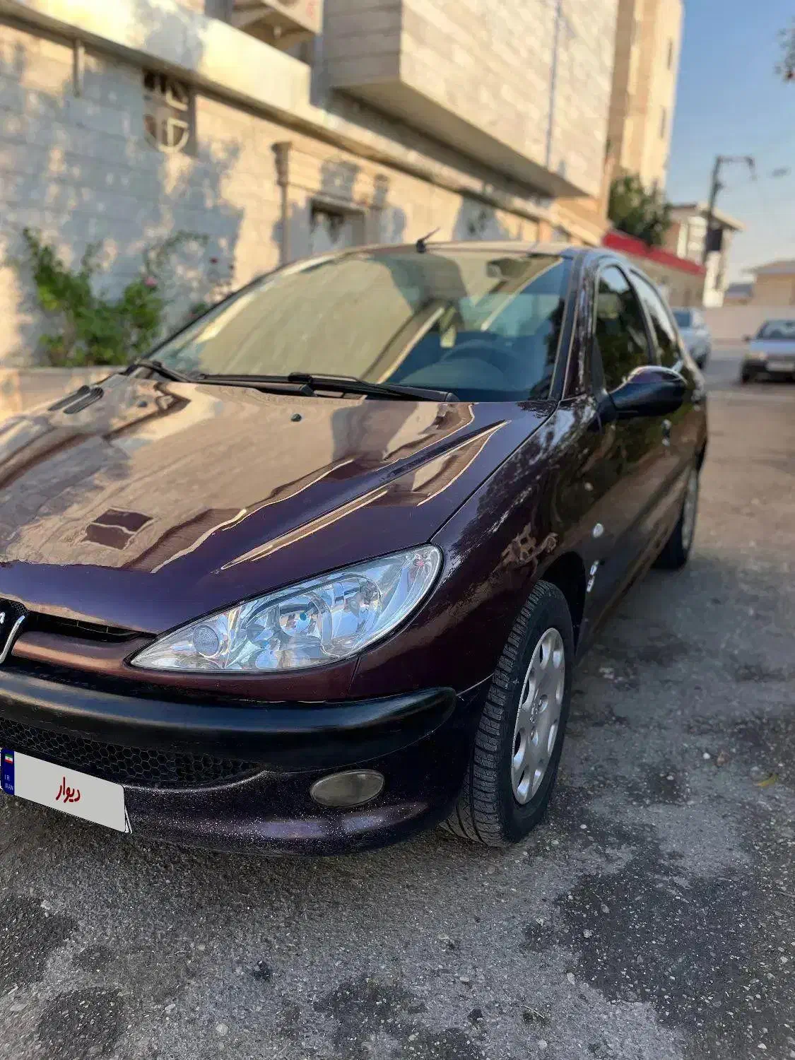 206 تیپ ۵ بادمجانی تمیز مدل ۹۸|خودرو سواری و وانت|تهران, پونک|دیوار