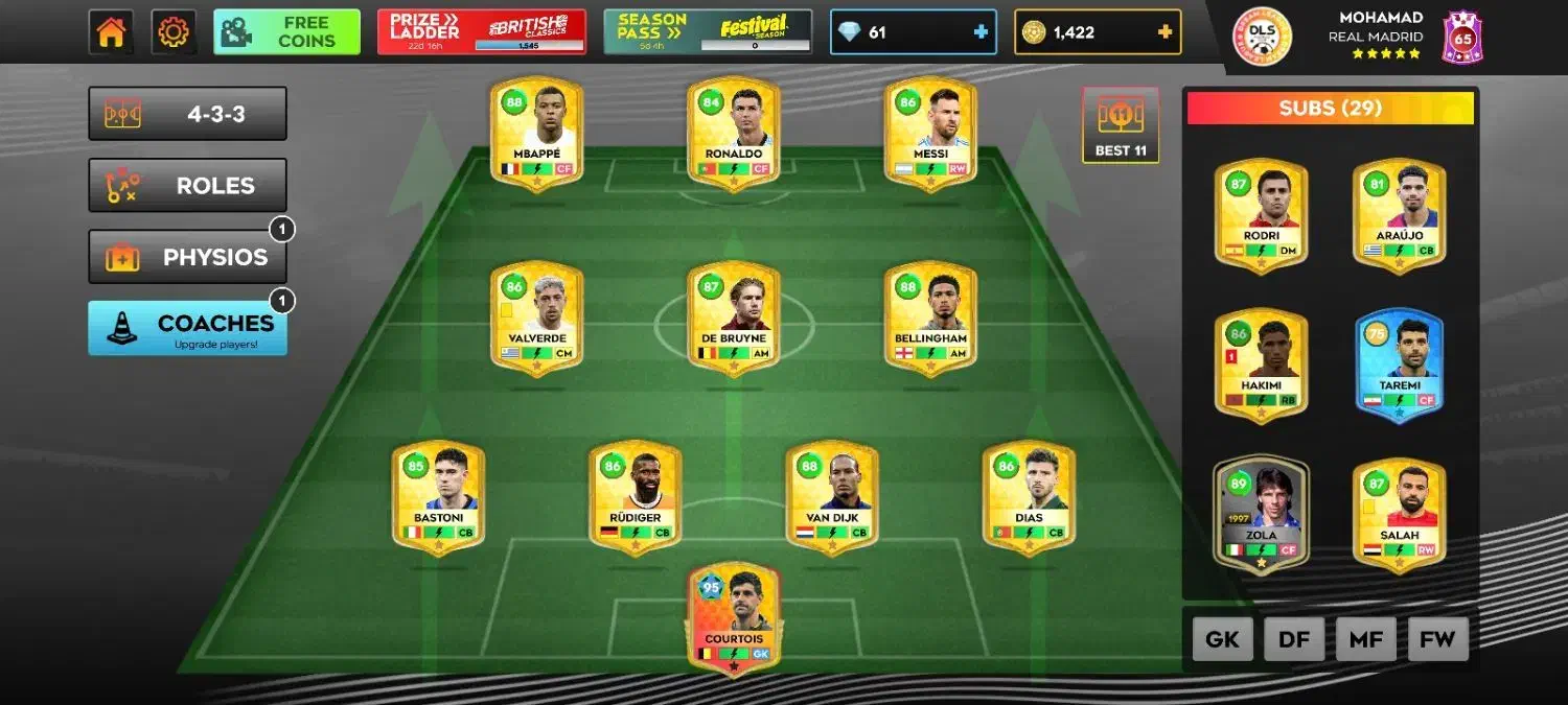 اکانت دریم لیگ 2025 بدون نقص|کنسول، بازی ویدئویی و آنلاین|ایذه, |دیوار