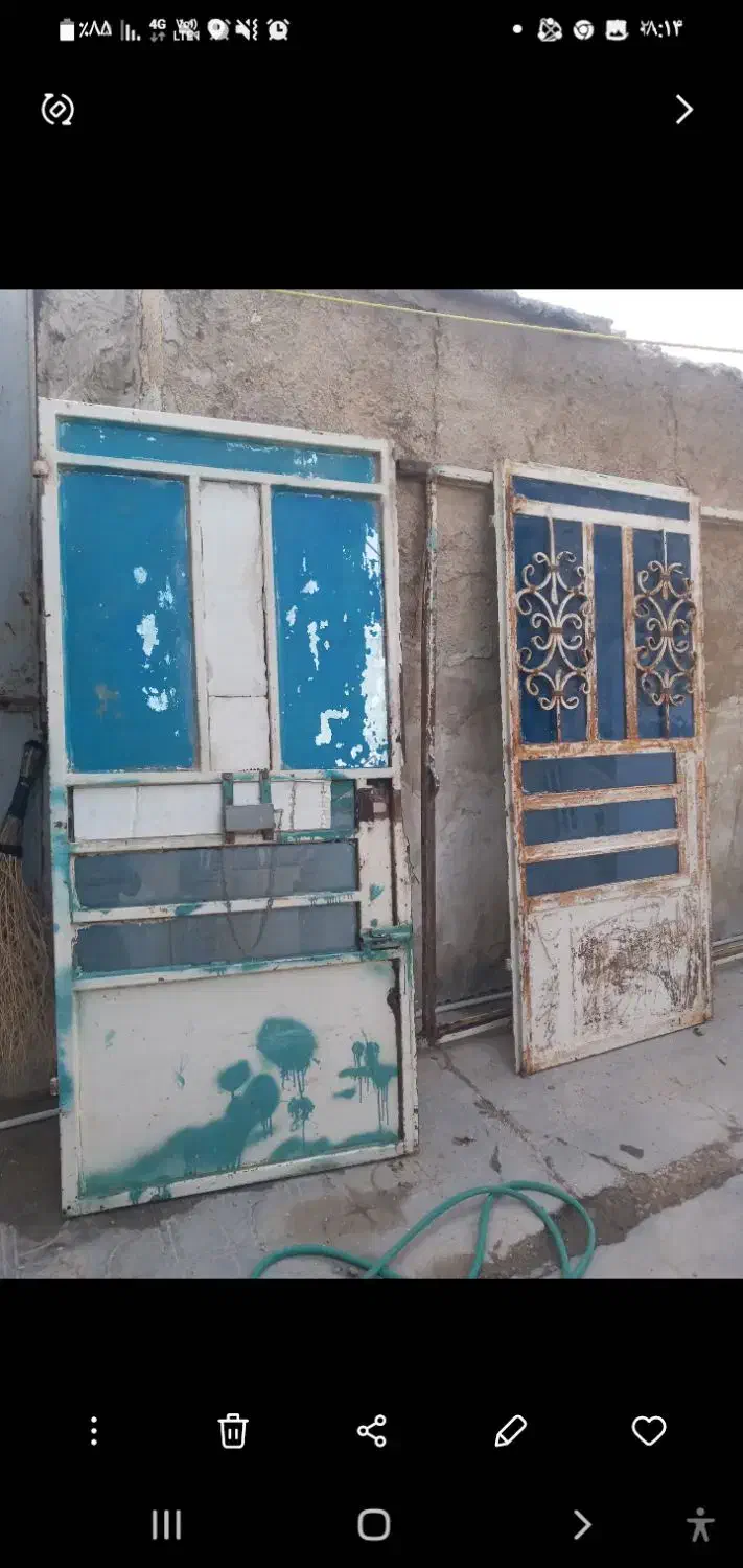 درب اهنی دسته دوم|مصالح و تجهیزات ساختمان|برازجان, |دیوار