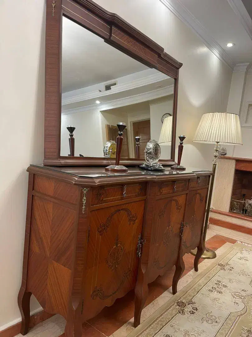 کنسول تمام چوب|بوفه، ویترین، کنسول|تهران, نیروی دریایی|دیوار