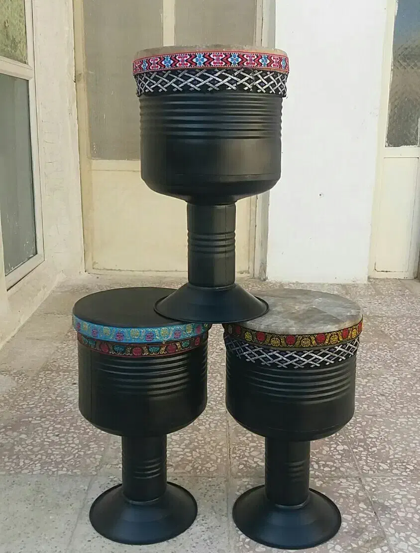 تنبکهای فلزی پوست شتروگوساله فقط 950|سازهای سنتی|گلپایگان, |دیوار