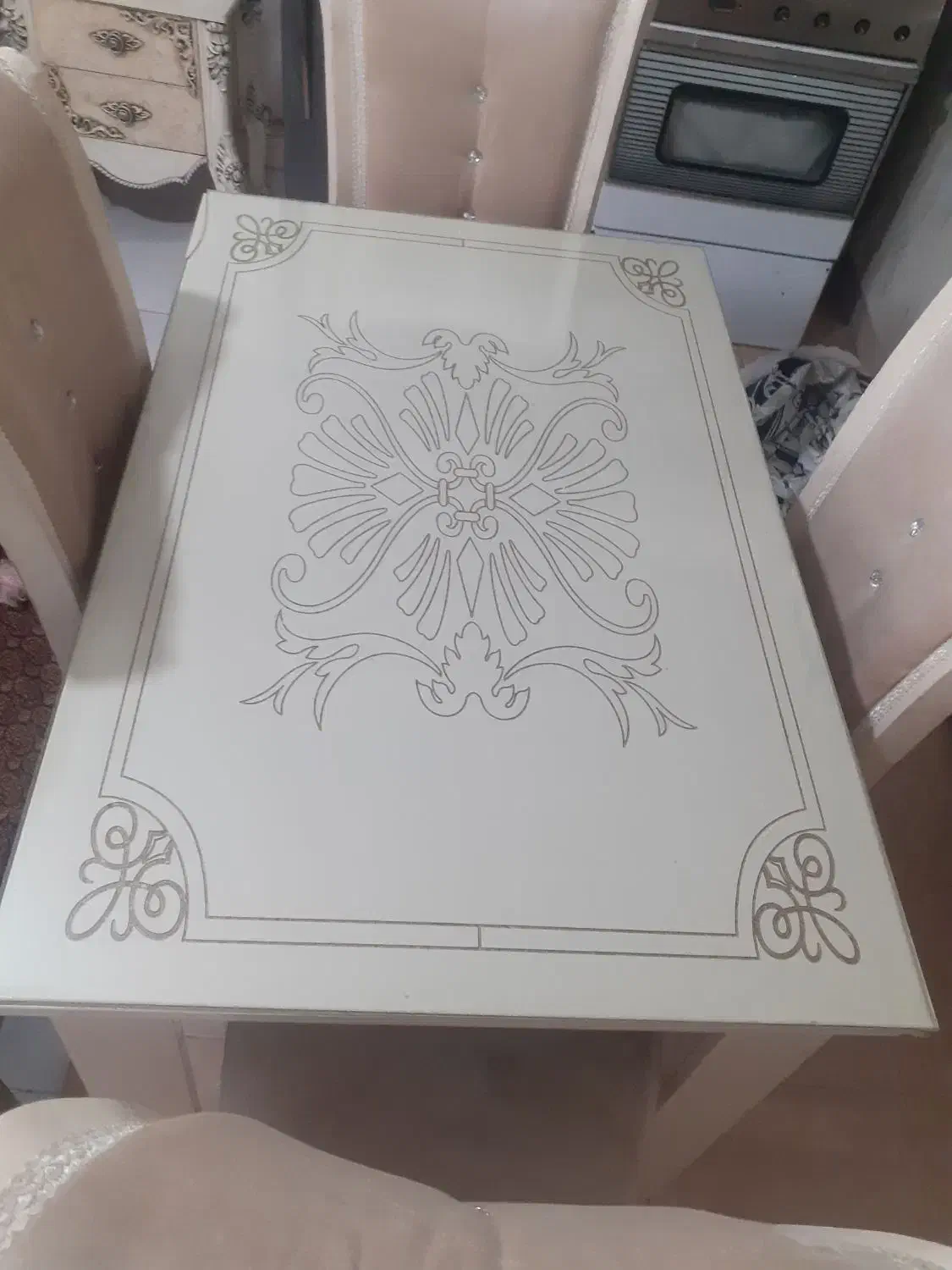 میز ناهارخوری ۴ نفره|میز و صندلی غذاخوری|اردبیل, |دیوار