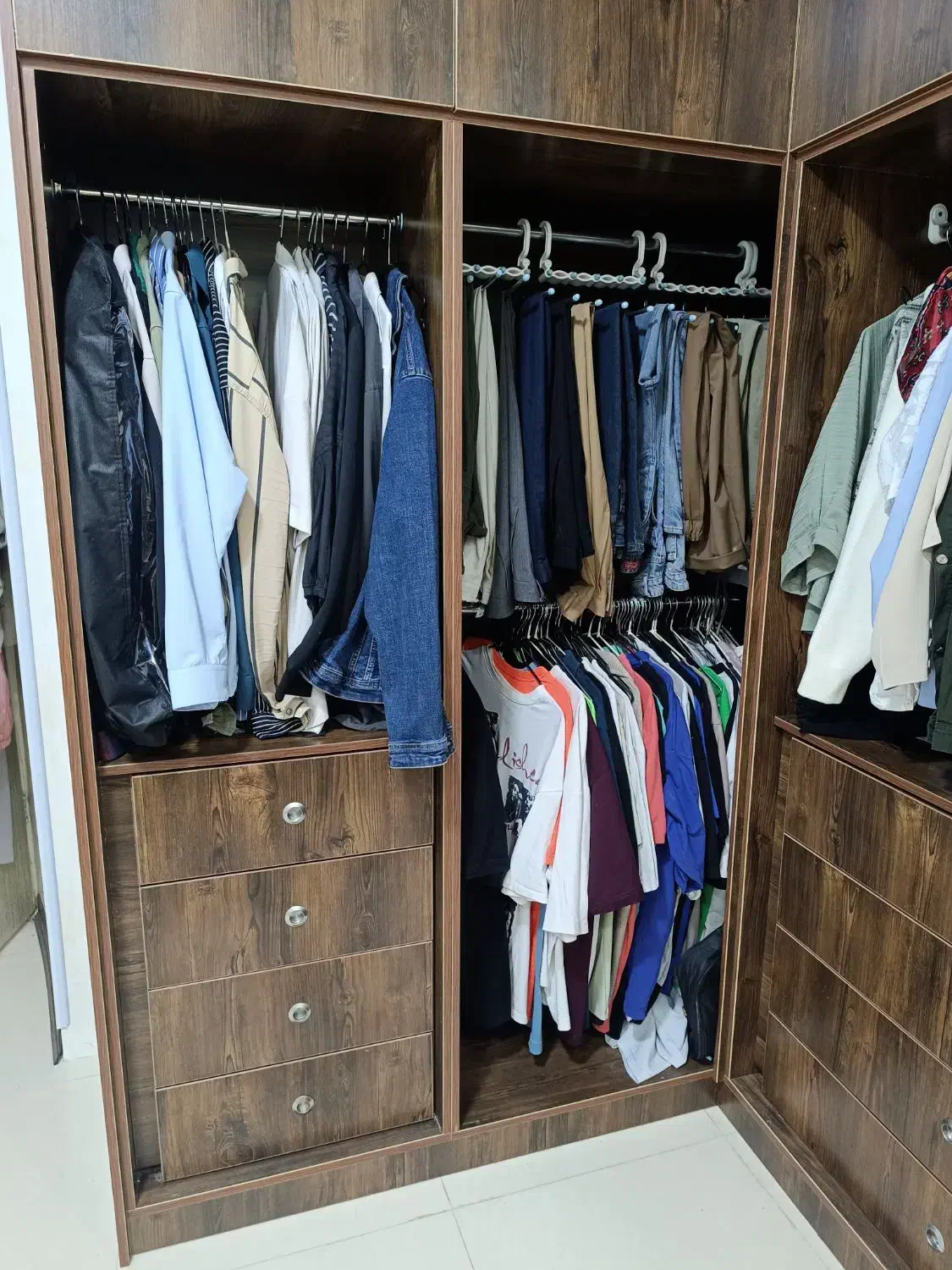 کلوزت/کمد لباس|جاکفشی، کمد، دراور|اهواز, کمپلو شمالی|دیوار