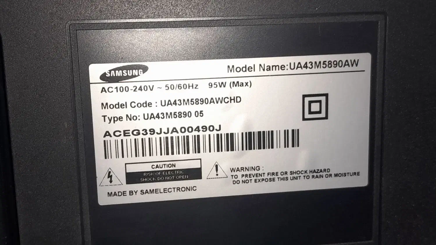 تلویزیون ۴۳ اینچ فول HD سامسونگ|تلویزیون و پروژکتور|سبزوار, هویزه|دیوار