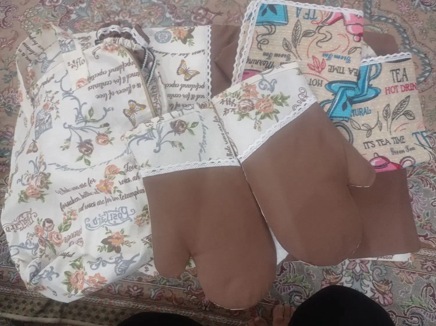 سرویس آشپز خانه 15تکه|سفره، حوله، دستمال آشپزخانه|محمدشهر, محمدشهر|دیوار