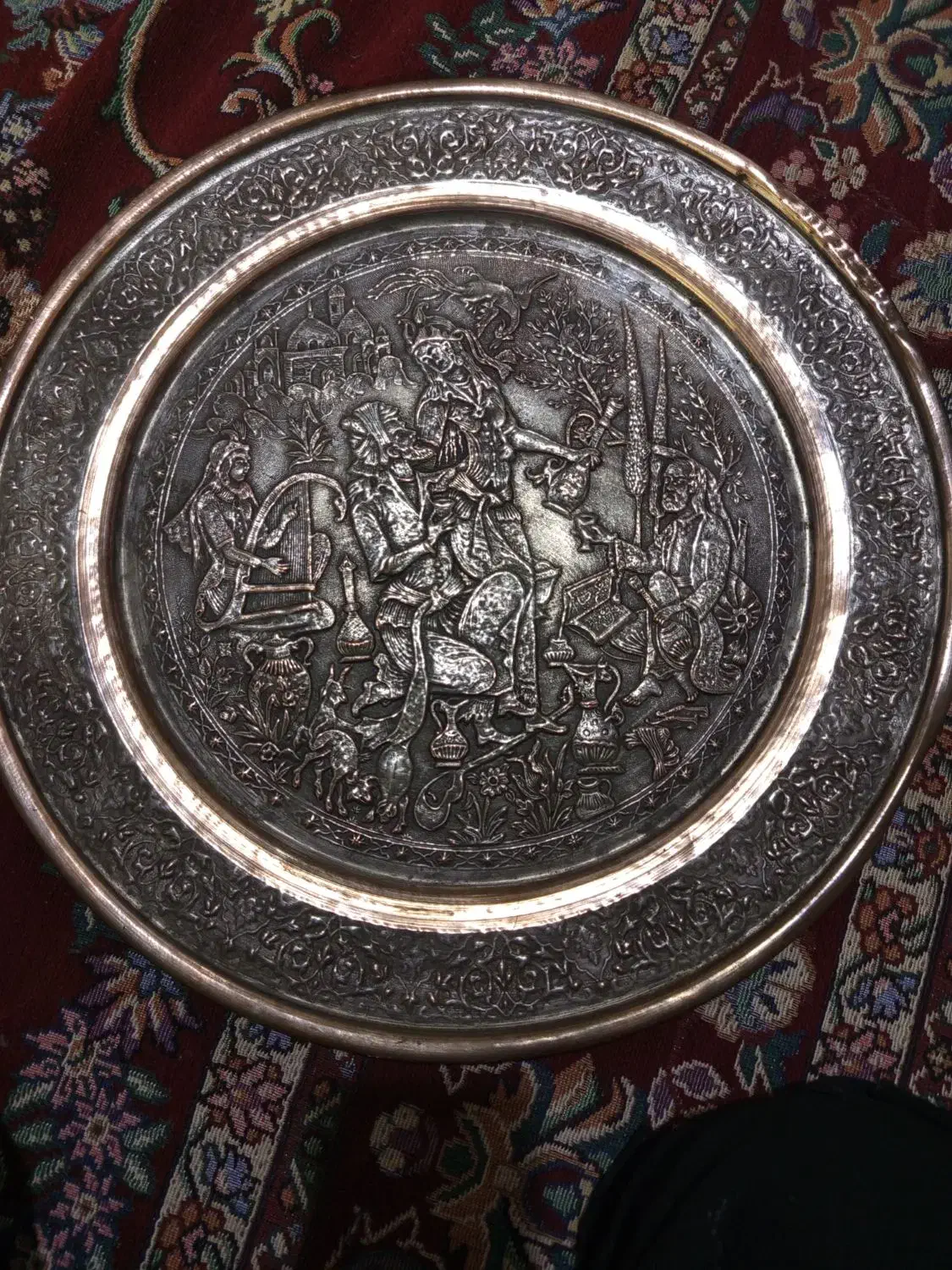 بشقاب تزئینی،عتیقه|کلکسیون اشیاء عتیقه|بومهن, |دیوار