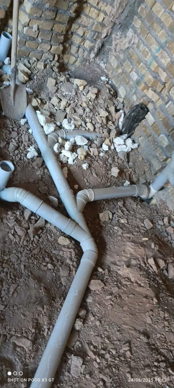 لوله کشی ساختمان وصل به سیفون شهر و فنر زدن|خدمات پیشه و مهارت|کرمان, |دیوار