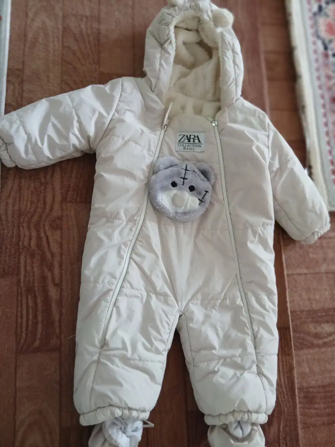 کاپشن سرهمی جواراب دارهمراه با کلاه نوزاد ۴۰۰|کفش و لباس بچه|کبودرآهنگ, |دیوار