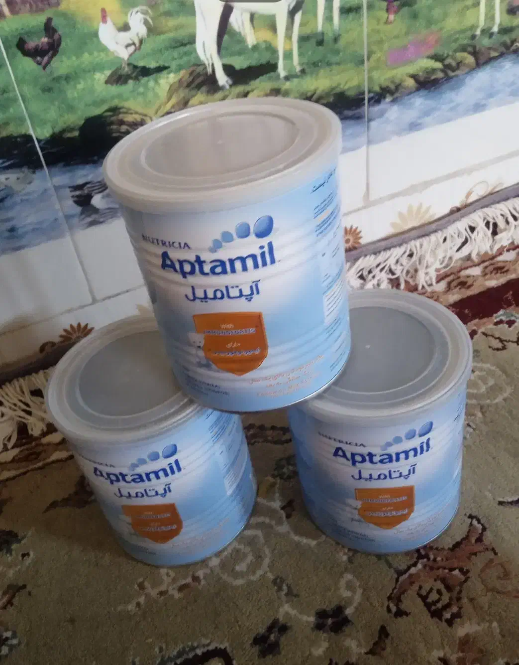 ظرف فلزی خالی شیرخشک|ظروف نگهدارنده، پلاستیکی، یک‌بارمصرف|ورزقان, |دیوار