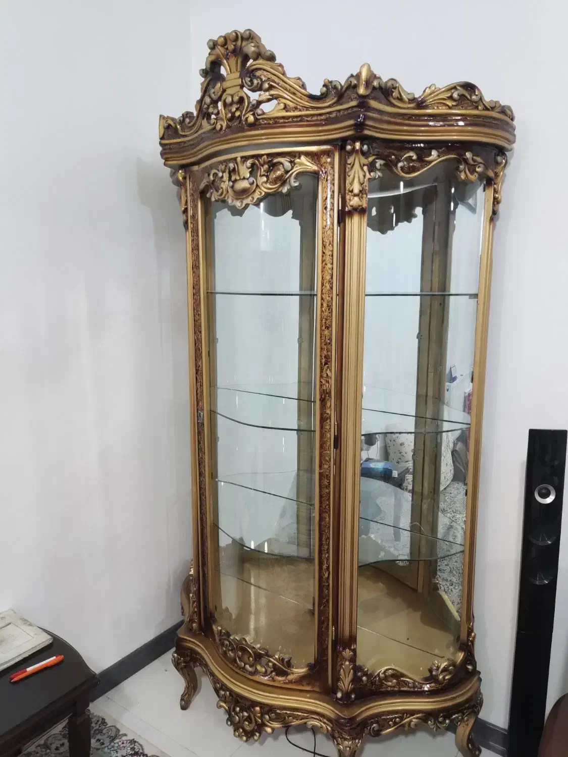 بوفه چوبی|بوفه، ویترین، کنسول|اصفهان, درب کوشک|دیوار