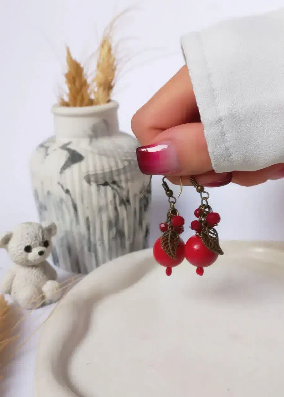 گوشواره انار|زیورآلات و اکسسوری|اصفهان, سرچشمه|دیوار