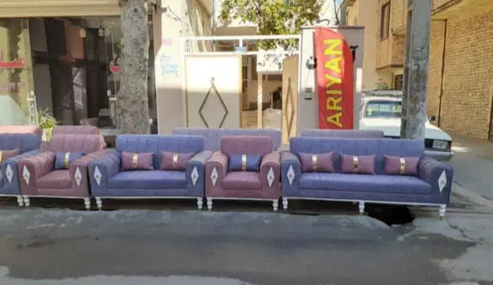 مبلمان راحتی ۷نفره  نیو اسکلت|مبلمان خانگی و میز عسلی|فشم, |دیوار