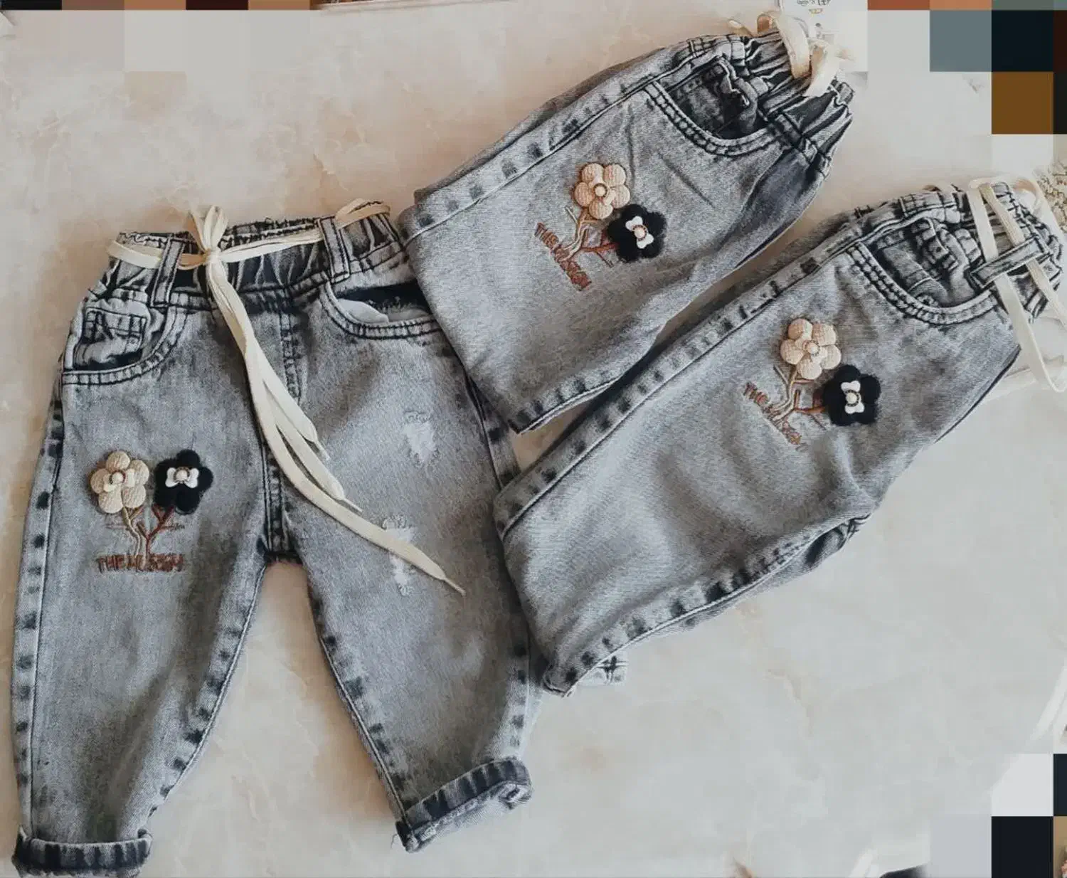 شلوار مام لی دخترانه گل برجسته (ارسال رایگان)|لباس|بجنورد, |دیوار