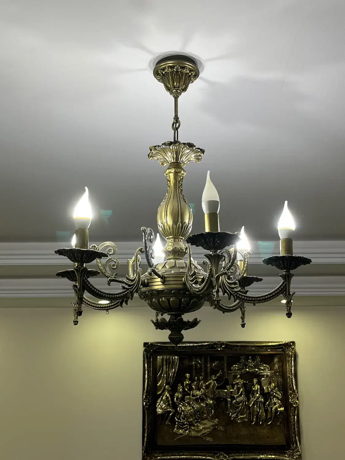 سه عدد لوستر المنیومی طرح برنج|لوستر و چراغ آویز|پاکدشت, پاکدشت (مامازند)|دیوار