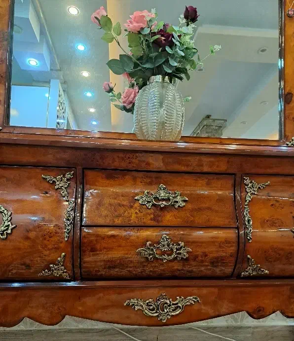 آیینه کنسول برنزکاری جنس مازول کاملا نو|بوفه، ویترین، کنسول|اهر, |دیوار