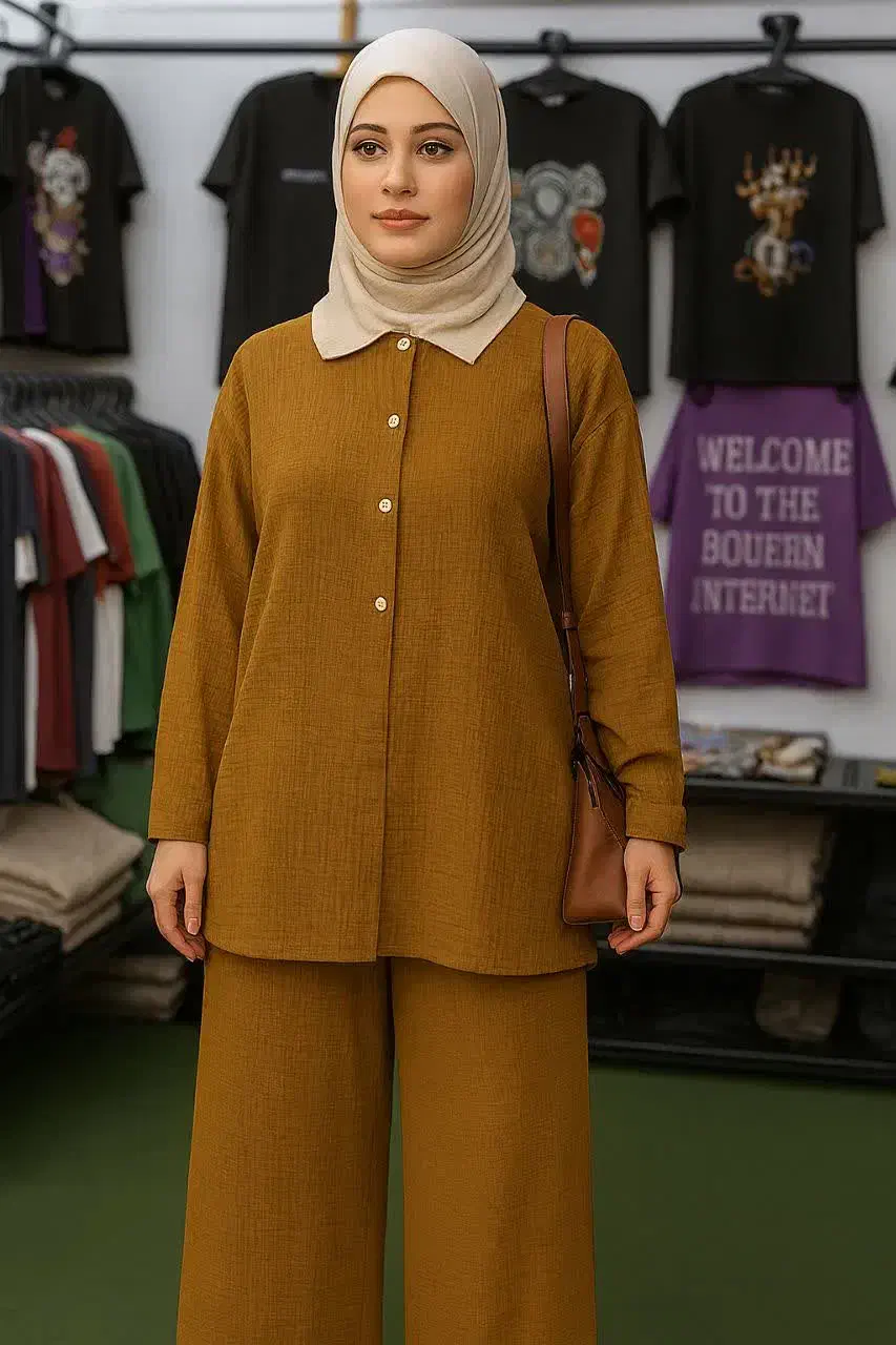 شومیز و شلوار بیسکوییتی|لباس|کبودرآهنگ, |دیوار