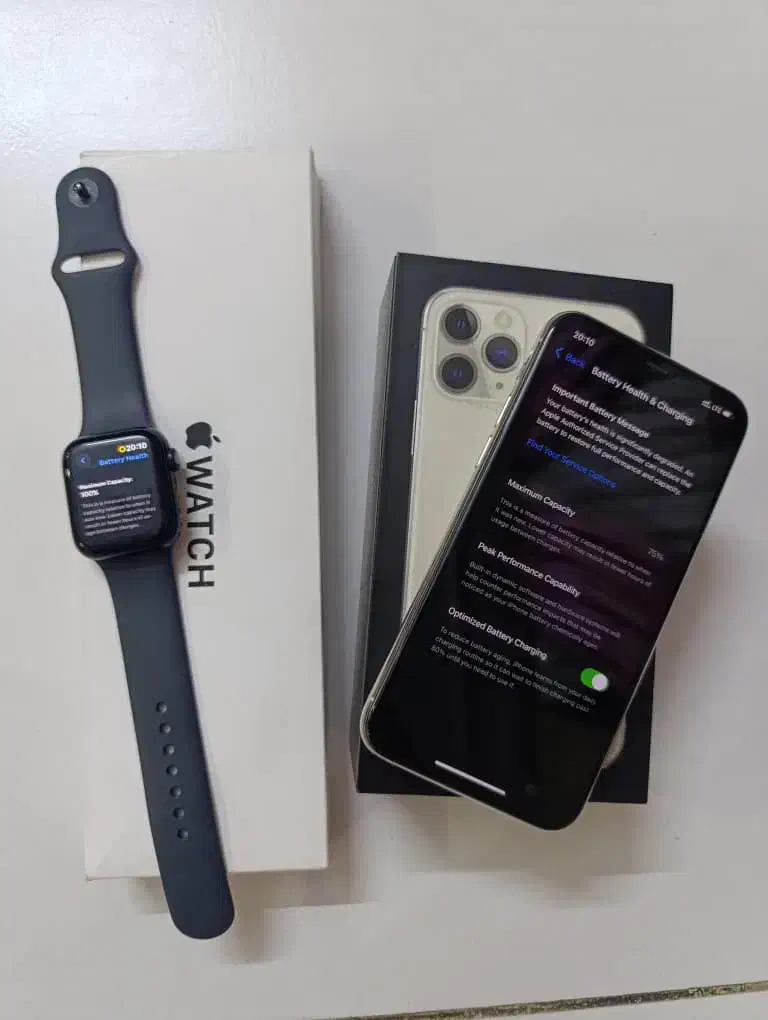 iPhone 11 pro 256 zaa & Apple Watch se2024|موبایل|تهران, شهرآرا|دیوار