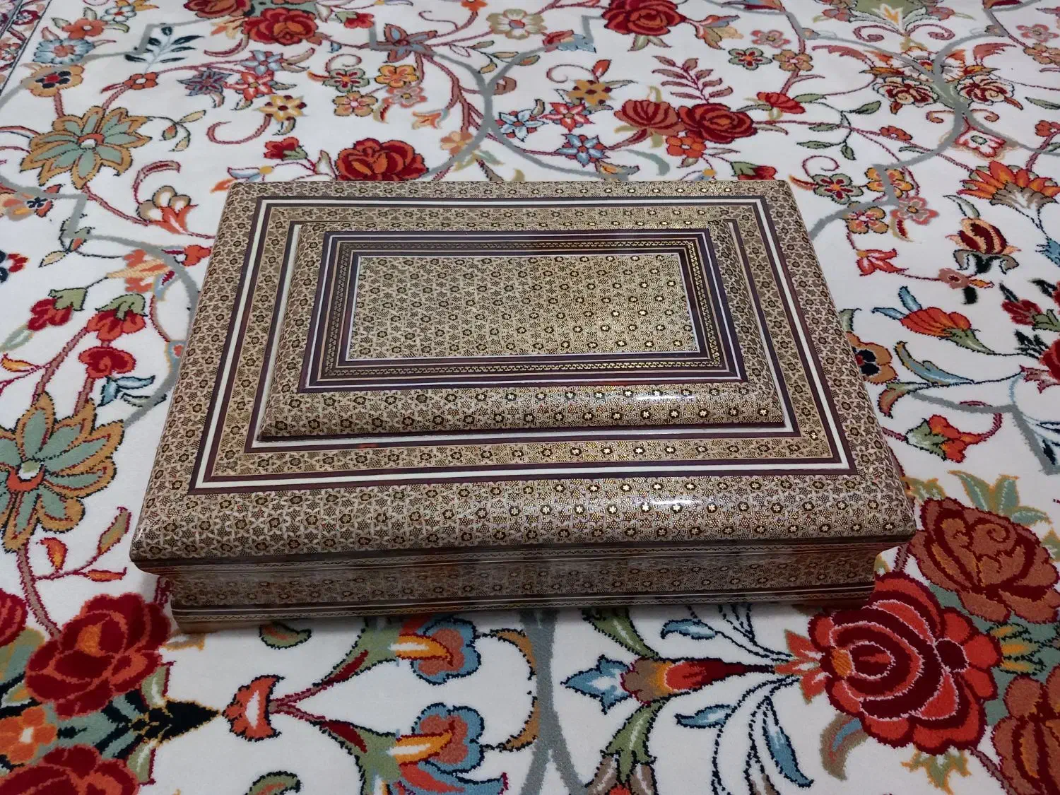 جعبه خاتم کاری|صنایع دستی و سایر لوازم تزئینی|کرمانشاه, |دیوار