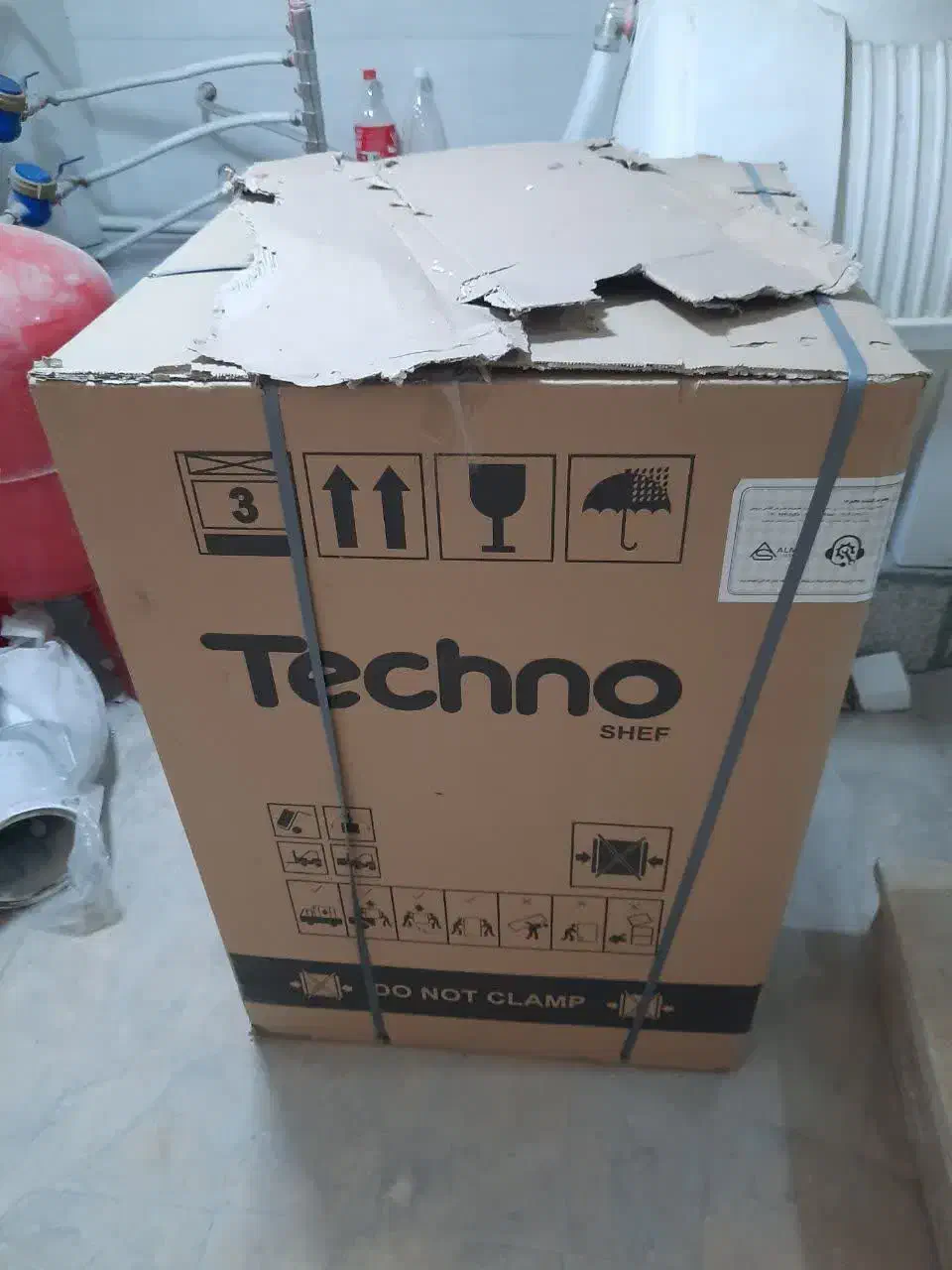 لباسشوئی اتوماتیک ۸ کیلوئی 1200 دور تکنوشف طوسی|ماشین لباسشویی و خشککن لباس|کوهدشت, |دیوار