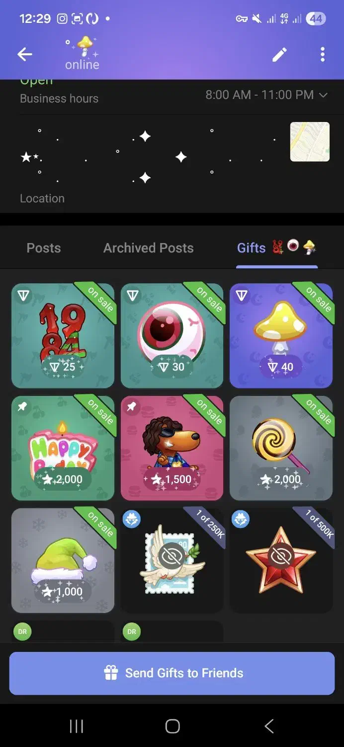 گیفت تلگرام و nft و stars و premium|لوازم جانبی موبایل و تبلت|تهران, الهیه|دیوار