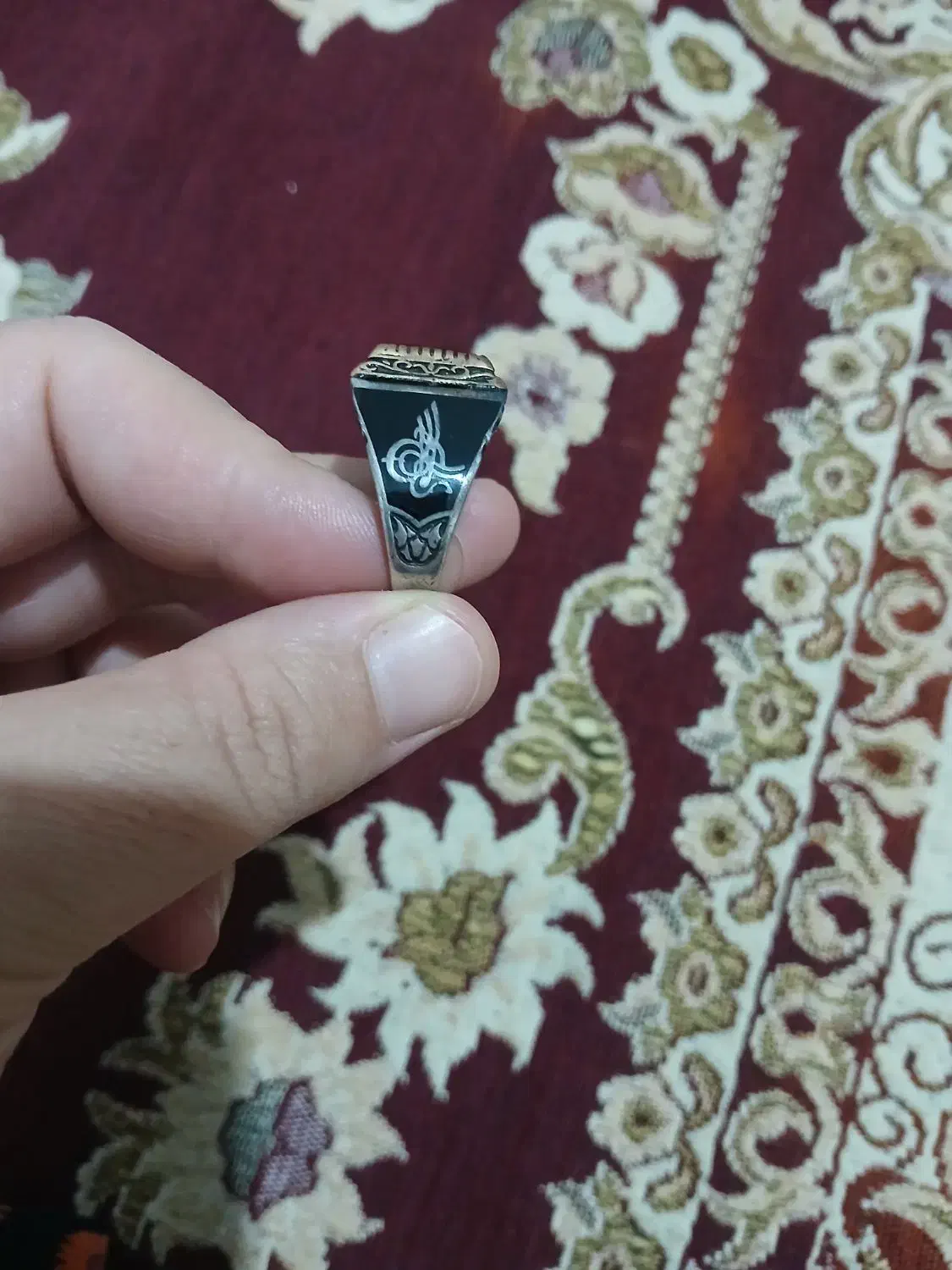 انگشتر نقره نگین یاقوت سرخ|جواهرات|ماهدشت, |دیوار