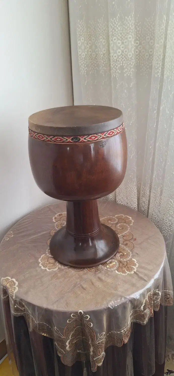 تنبک چهار مهر شیرانی( چوب تمبک گردو )|سازهای سنتی|بروجرد, |دیوار