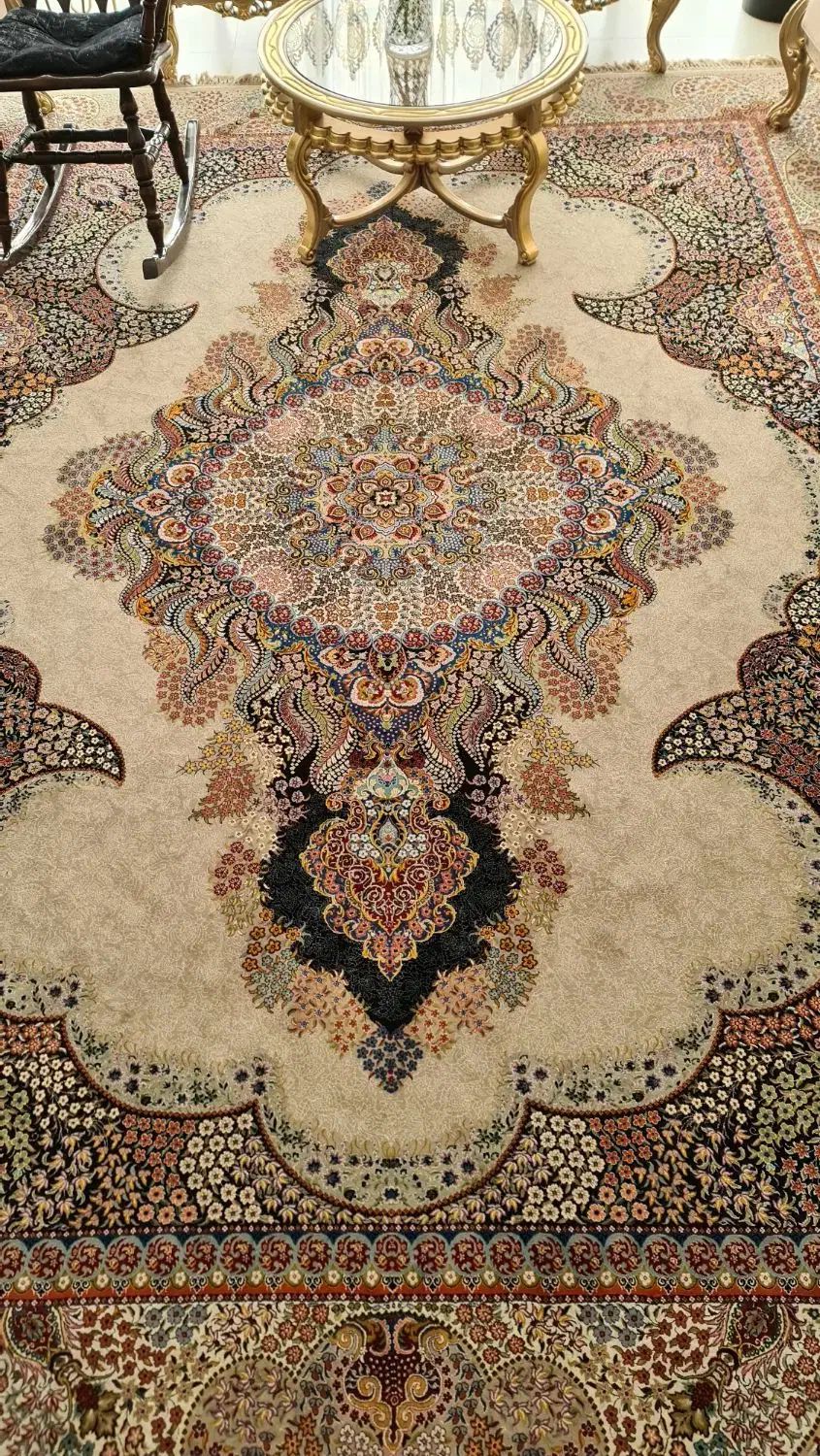 فرش 4*3 دستباف 1000 شانه تراکم 3600|فرش|مشهد, آزادشهر|دیوار