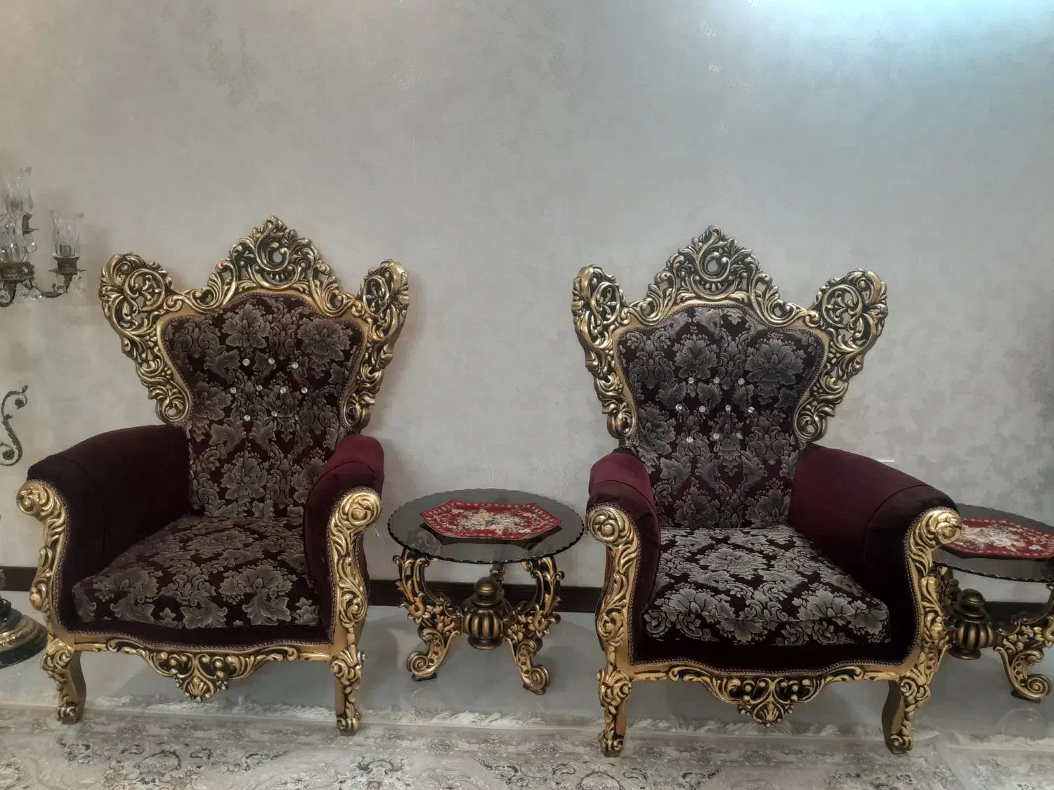 مبلمان سلطنتی|مبلمان خانگی و میز عسلی|ورامین, ورامین|دیوار