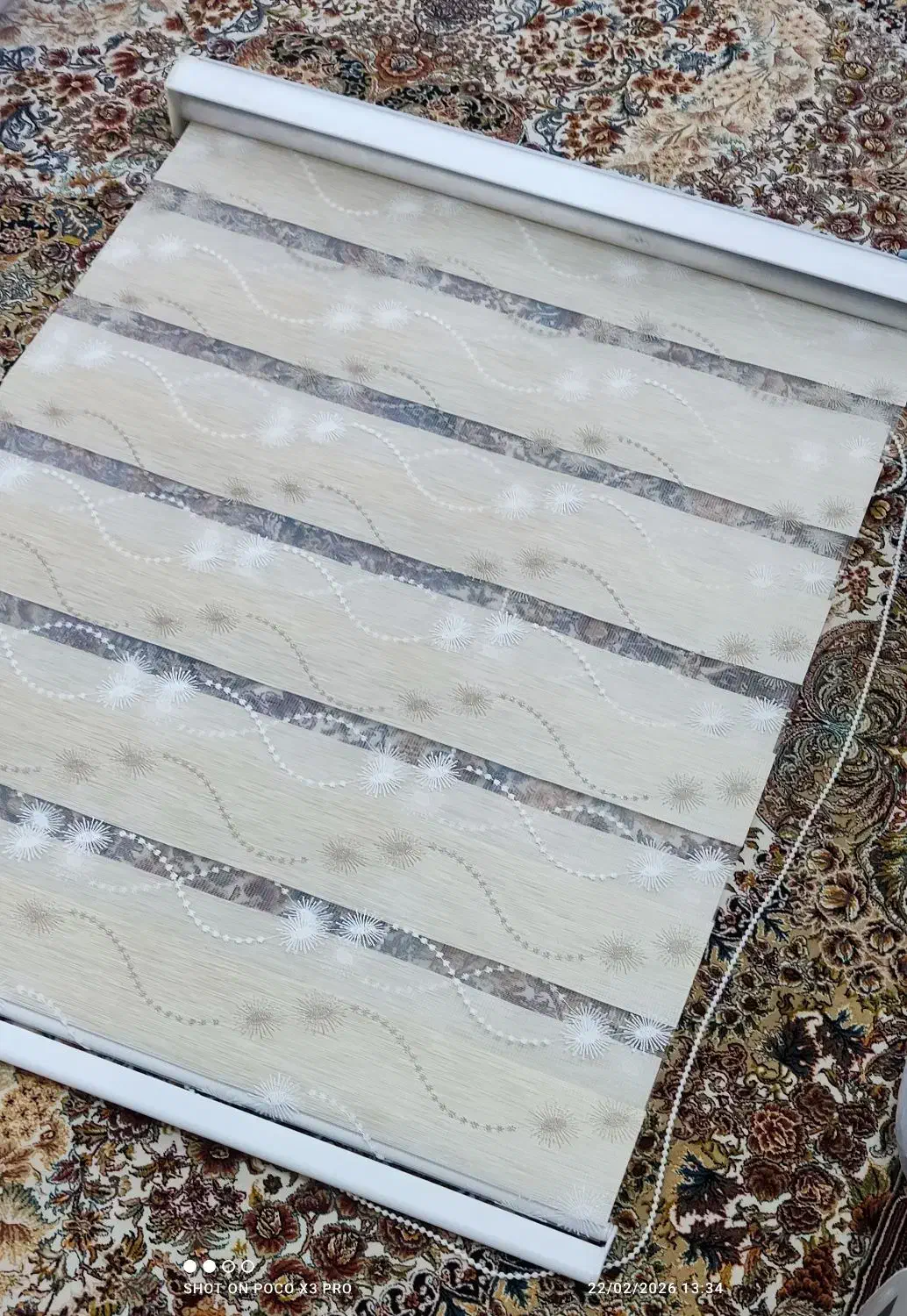 پرده زبرا|پرده، رانر، رومیزی|قم, شهرک مهدیه (مدرس)|دیوار