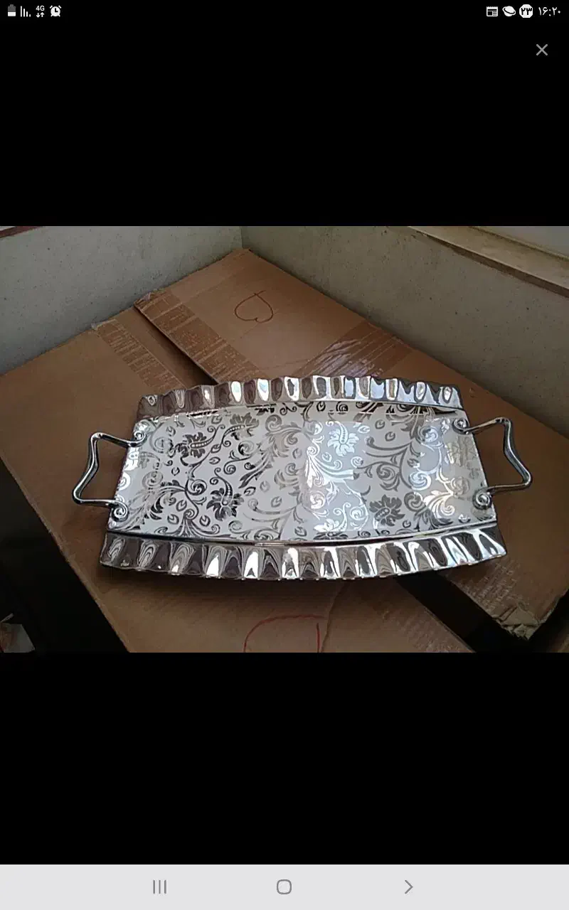 سینی سرامیکی|ظروف سرو و پذیرایی|مشهد, گلبرگ|دیوار