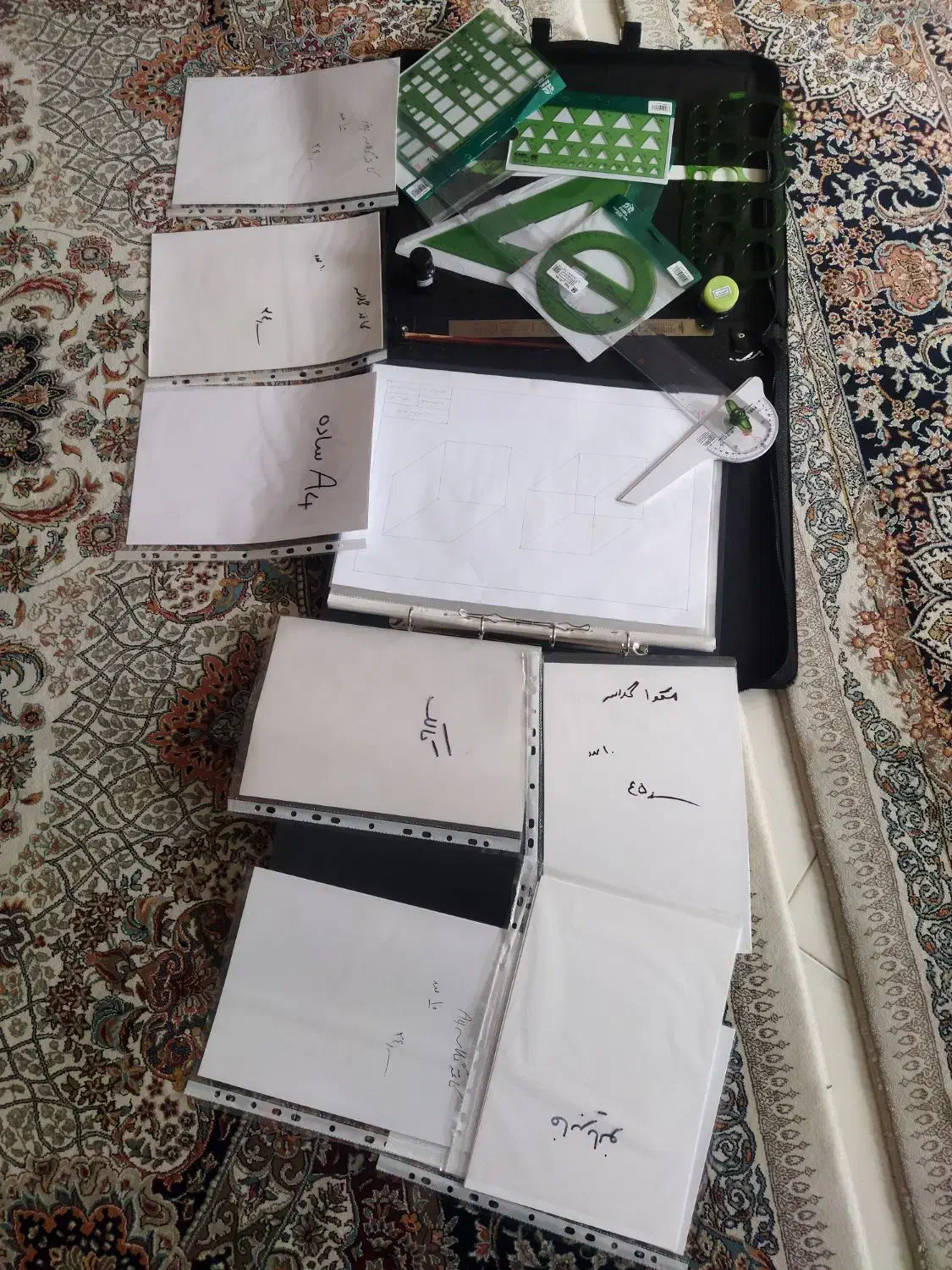 لوازم جانبی به همراه کیف رشته گرافیک وطراحی|لوازم التحریر|شهریار, شهریار|دیوار