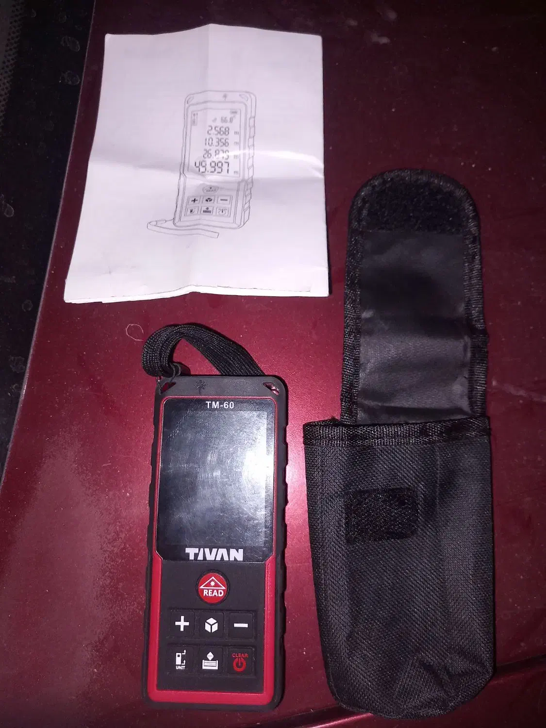 متر لیزری ۶۰ متری  در حد نو  چند بار استفاده شده|ابزارآلات|نسیم‌شهر, |دیوار