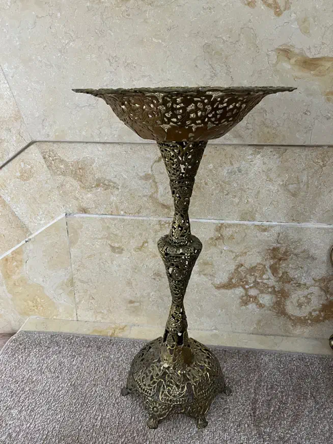 میوه خوری برنز و شمعدان برنز|ظروف سرو و پذیرایی|اردبیل, |دیوار