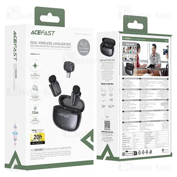 میکروفن یقه ای بی سیم ACEFAST R2 پلمپ|لوازم جانبی موبایل و تبلت|تهران, قاسمآباد|دیوار