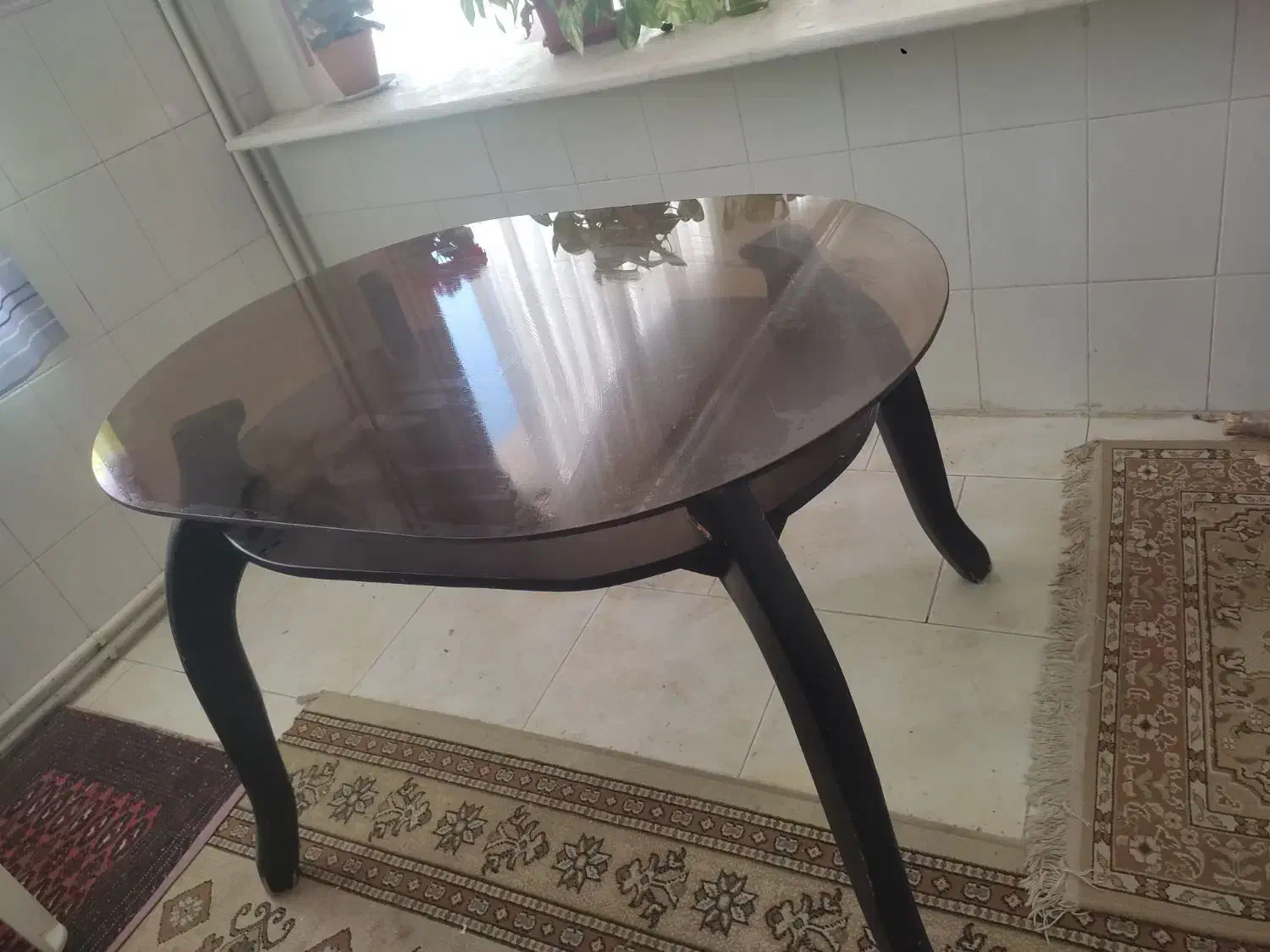 میز ناهارخوری شیشه ای|میز و صندلی غذاخوری|قزوین, |دیوار