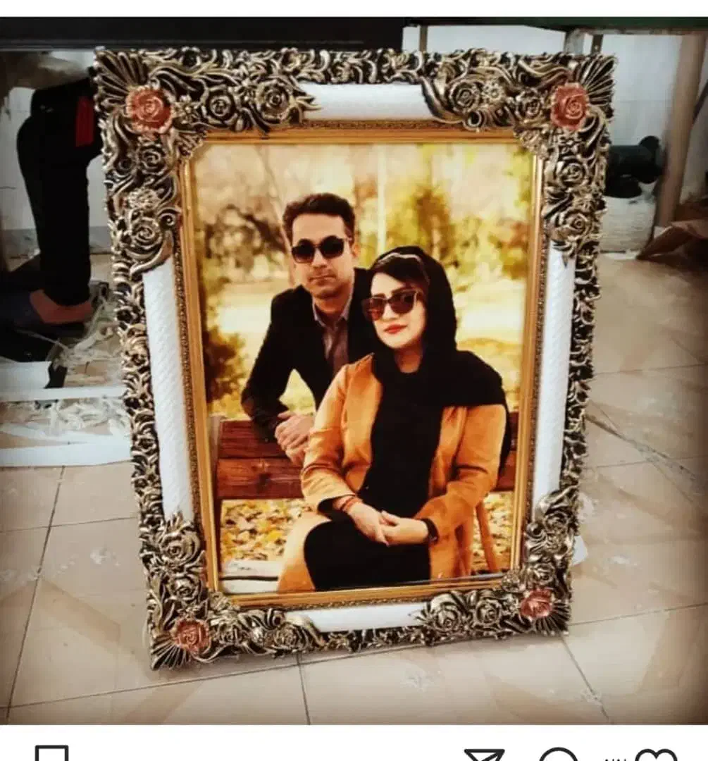 چاپ عکس چهره روی تابلو فرش|تابلو فرش|اصفهان, بهارستان|دیوار