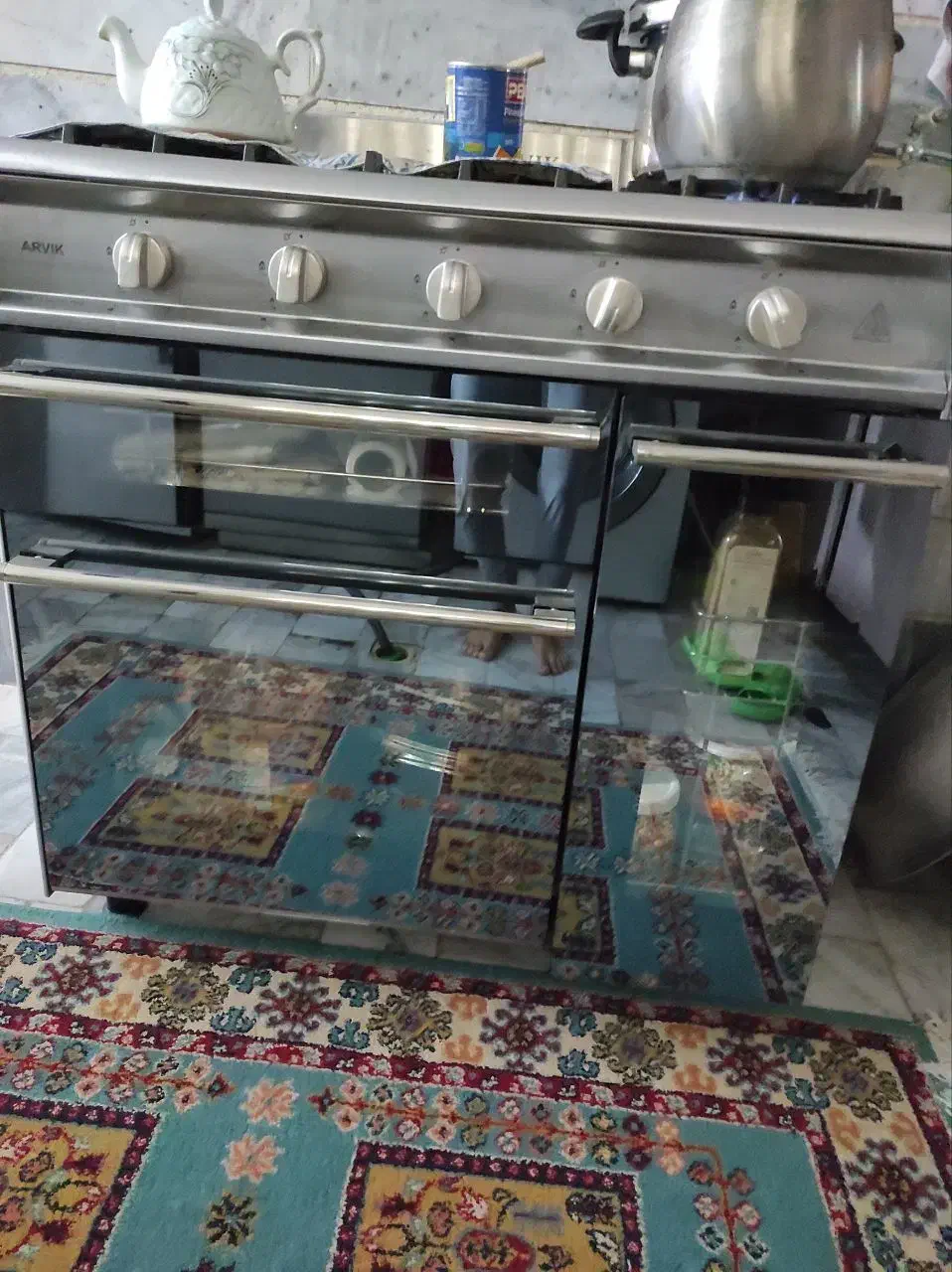 گاز پنج شعله سوپر مارکتی 10ملیون|اجاق گاز و لوازم برقی پخت‌وپز|محمدشهر, شهرک چمران|دیوار