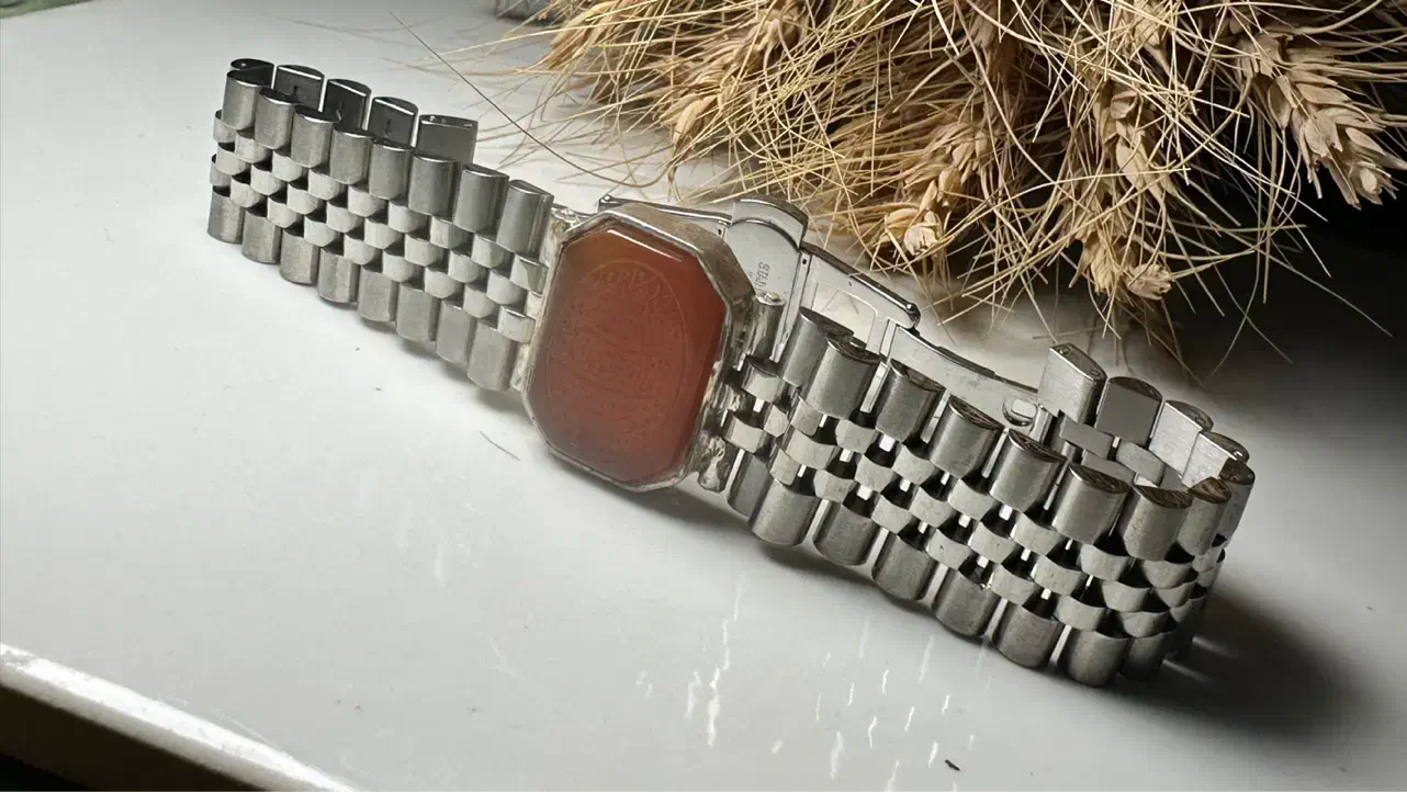 دستبند مردانه نقره و عقیق|جواهرات|زاهدان, |دیوار