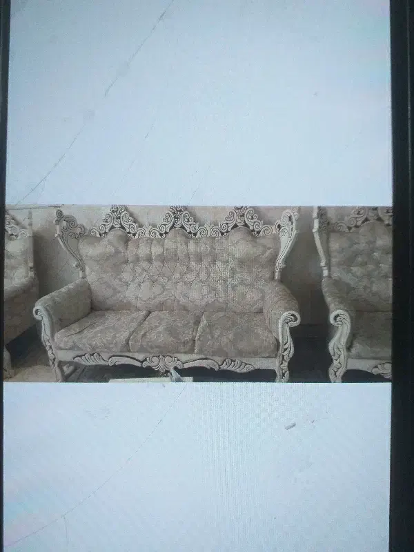 مبل ۷نفره چوبی|مبلمان خانگی و میز عسلی|نسیم‌شهر, |دیوار