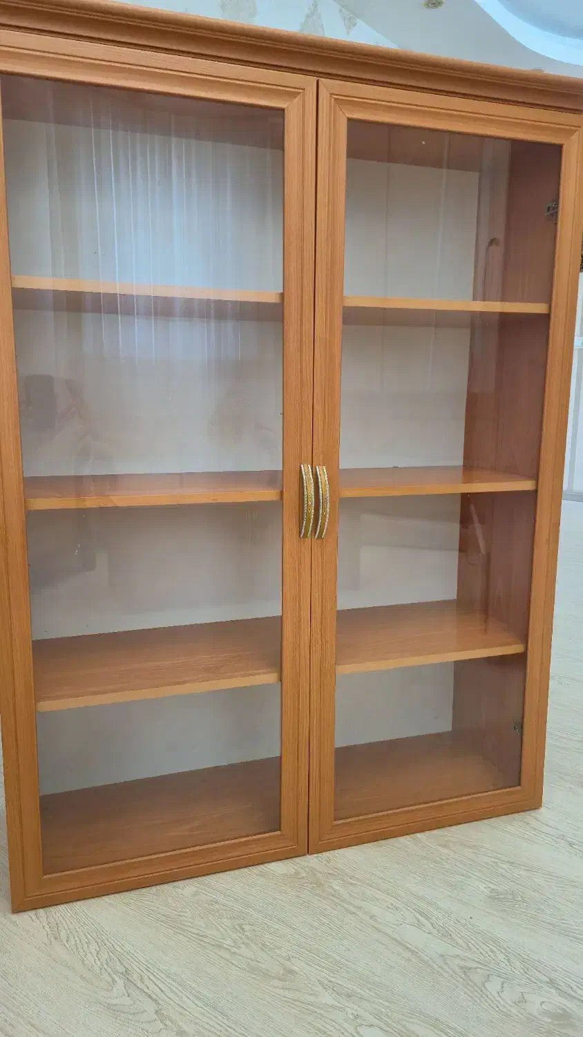 کتابخونه شیشه دار|کتابخانه، شلف، قفسههای دیواری|اردبیل, |دیوار