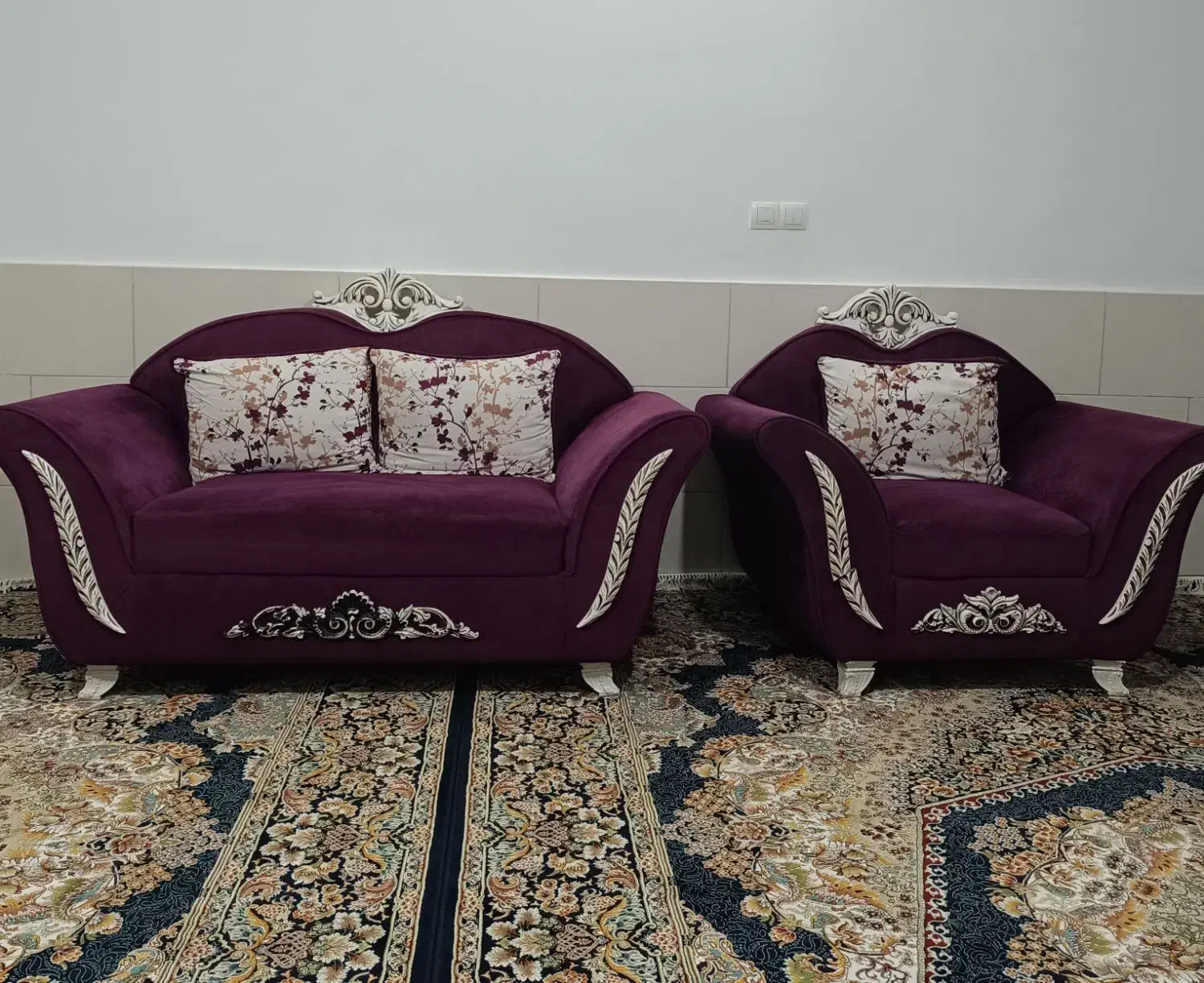 مبل راحتی 11نفره کارکرده|مبلمان خانگی و میز عسلی|آباده, |دیوار