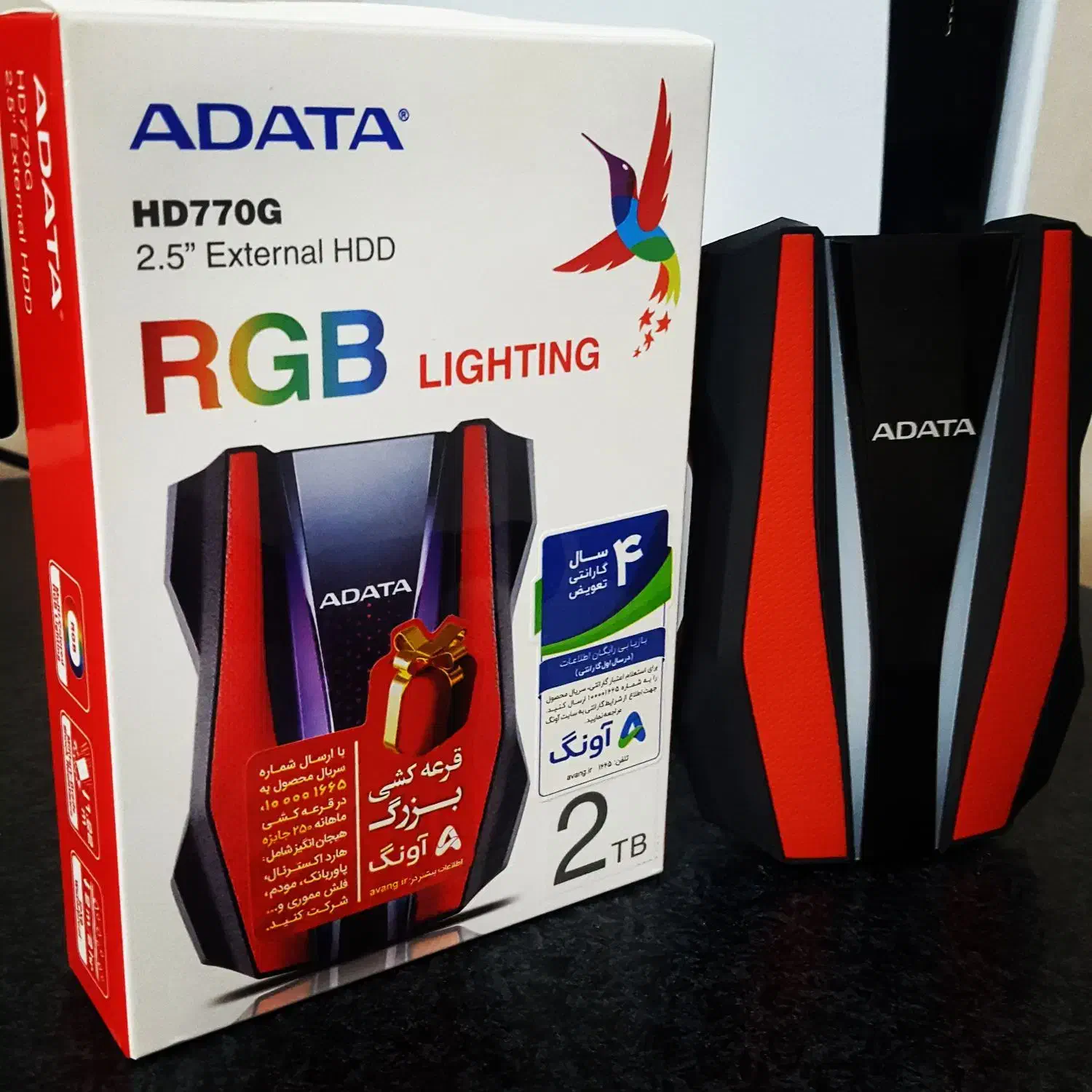 هارد اکسترنال HD770G 2TB در حد نو + گارانتی آونگ|قطعات و لوازم جانبی رایانه|اهواز, فاز ۱ پادادشهر|دیوار