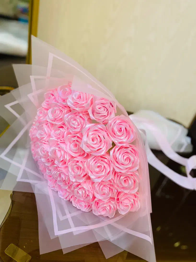 دسته گل روبانی ماندگار|گل مصنوعی|تهران, شکوفه (عبدل آباد)|دیوار