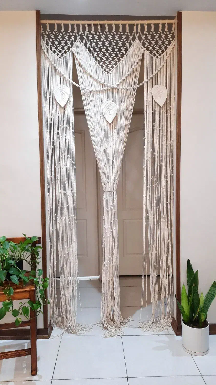 پرده مکرومه|پرده، رانر، رومیزی|گرمدره, |دیوار