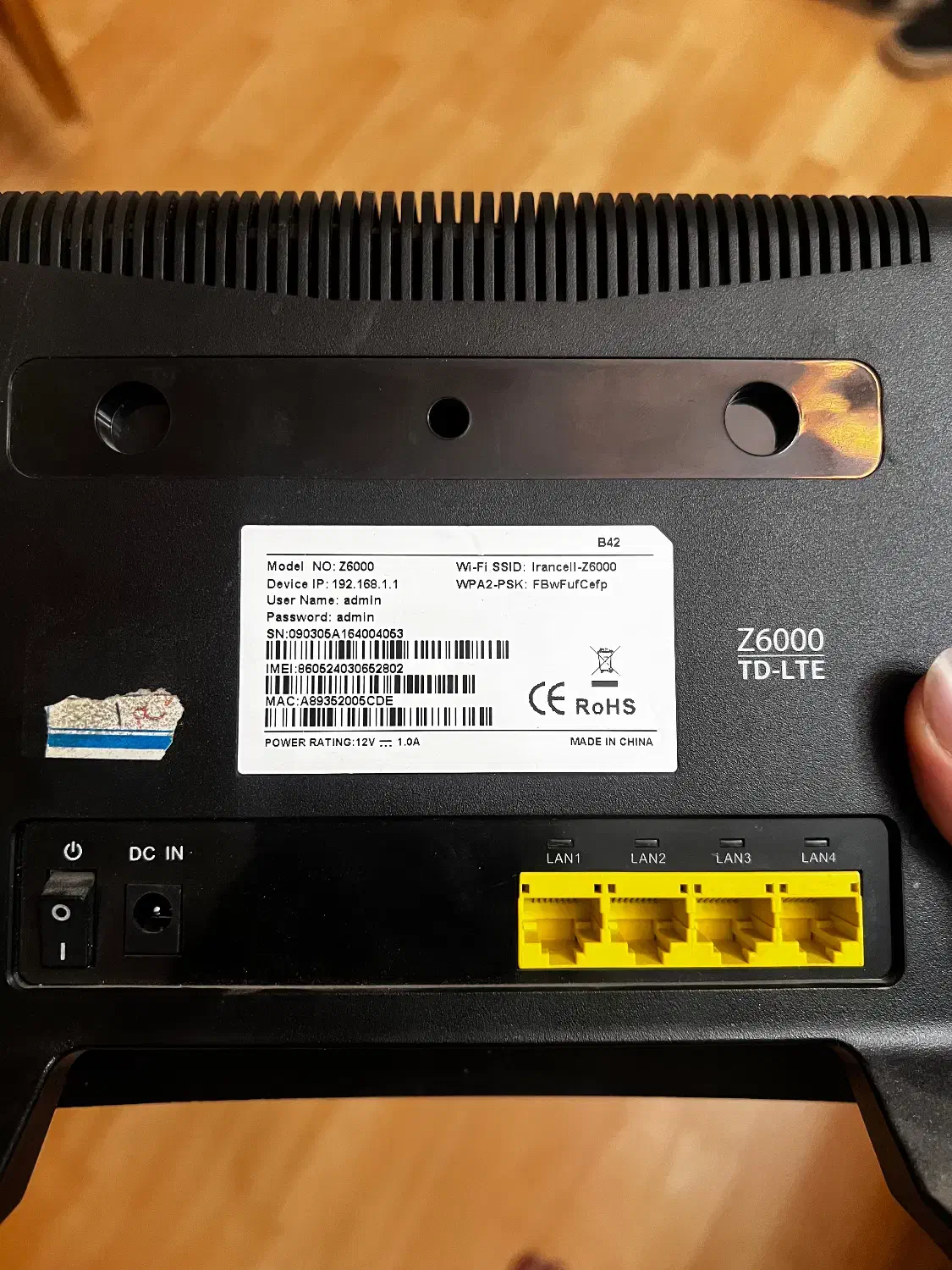 مودم ایرانسل z6000|مودم و تجهیزات شبکه|مشهد, سجاد شهر|دیوار